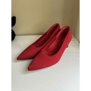 Vivaia Pointed Toe Chunky Heels Tracy Pro in Ruby Size EU 41.5 US 10.5